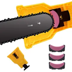 KUANGYE - Afilador Amolador De Cadena Motosierra Sierra + 4 Piedra