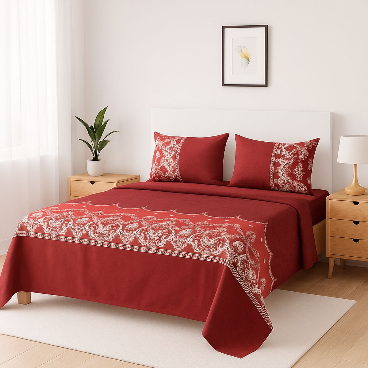 ARMONIA - Juego sábanas clásicas formato 775 144 hilos 2 plazas