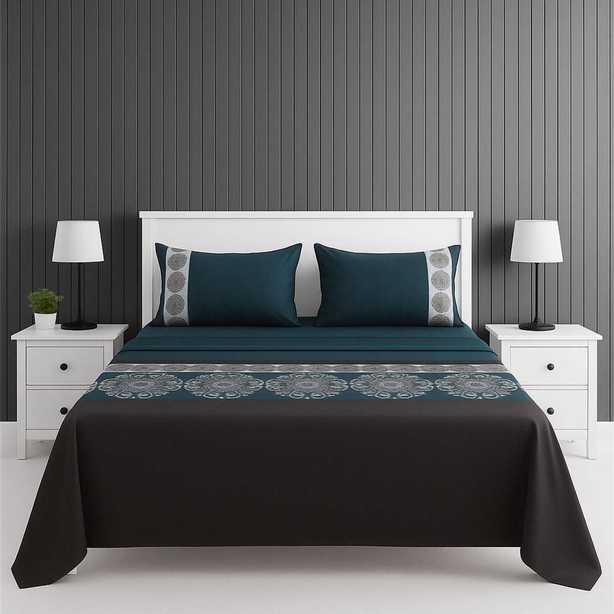 ARMONIA - diseño 770 sábanas 144 hilos 2 plazas clásicas