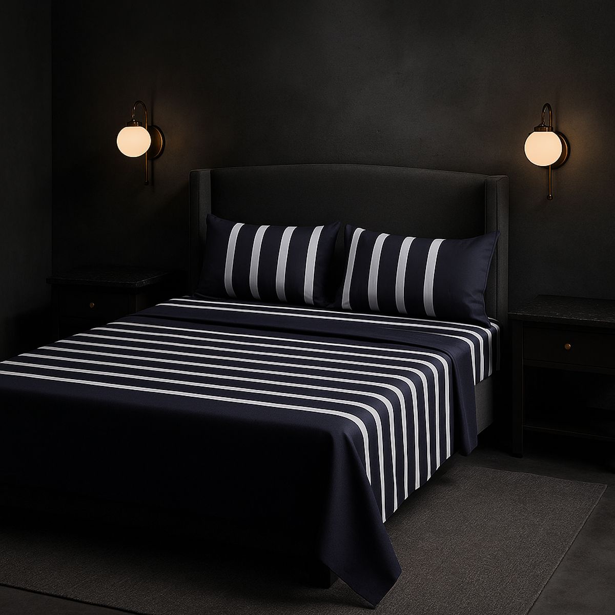 ARMONIA - diseño 763 juego de sábanas 2 plazas clásicas 144 hilos