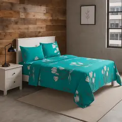 ARMONIA - Juego de sábanas 2 plazas 144 hilos clásicas diseño 762