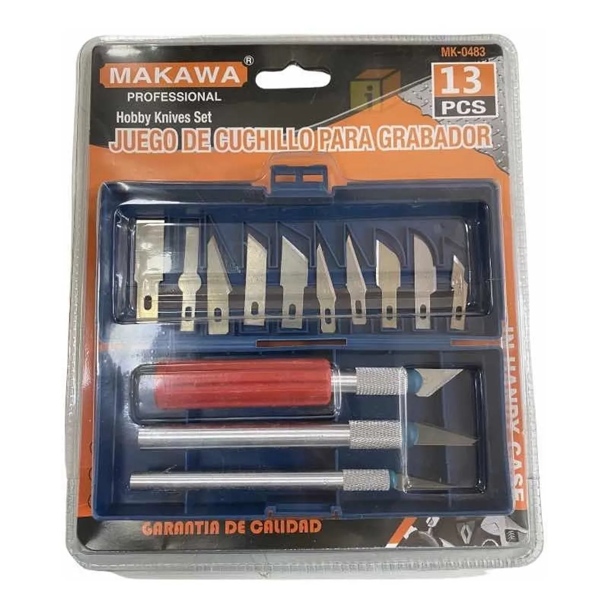 GENERICO - Set Bisturi Cuchillos Cartoneros Maqueteria 13 Pcs