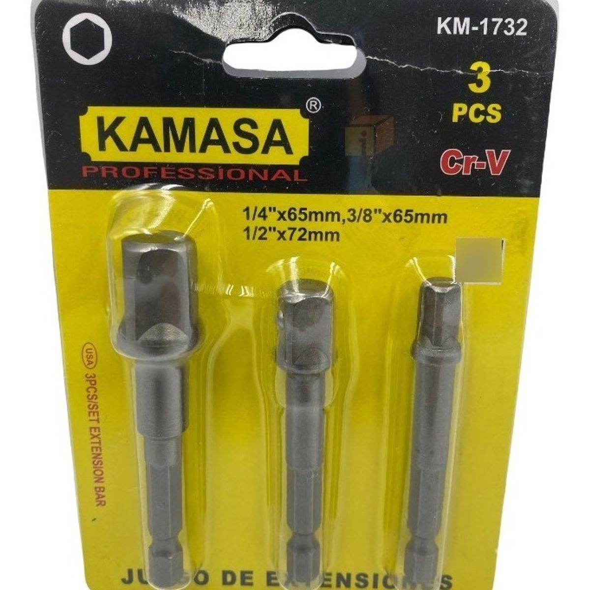 GENERICO - 3 Adaptadores Dados Cuadrante 12 - 38 - 14 Extension