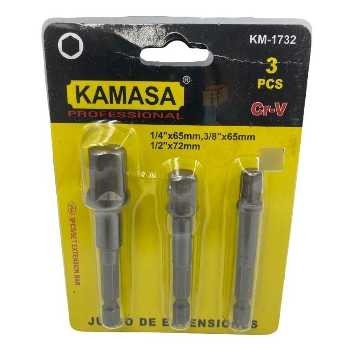 GENERICO - 3 Adaptadores Dados Cuadrante 12 - 38 - 14 Extension