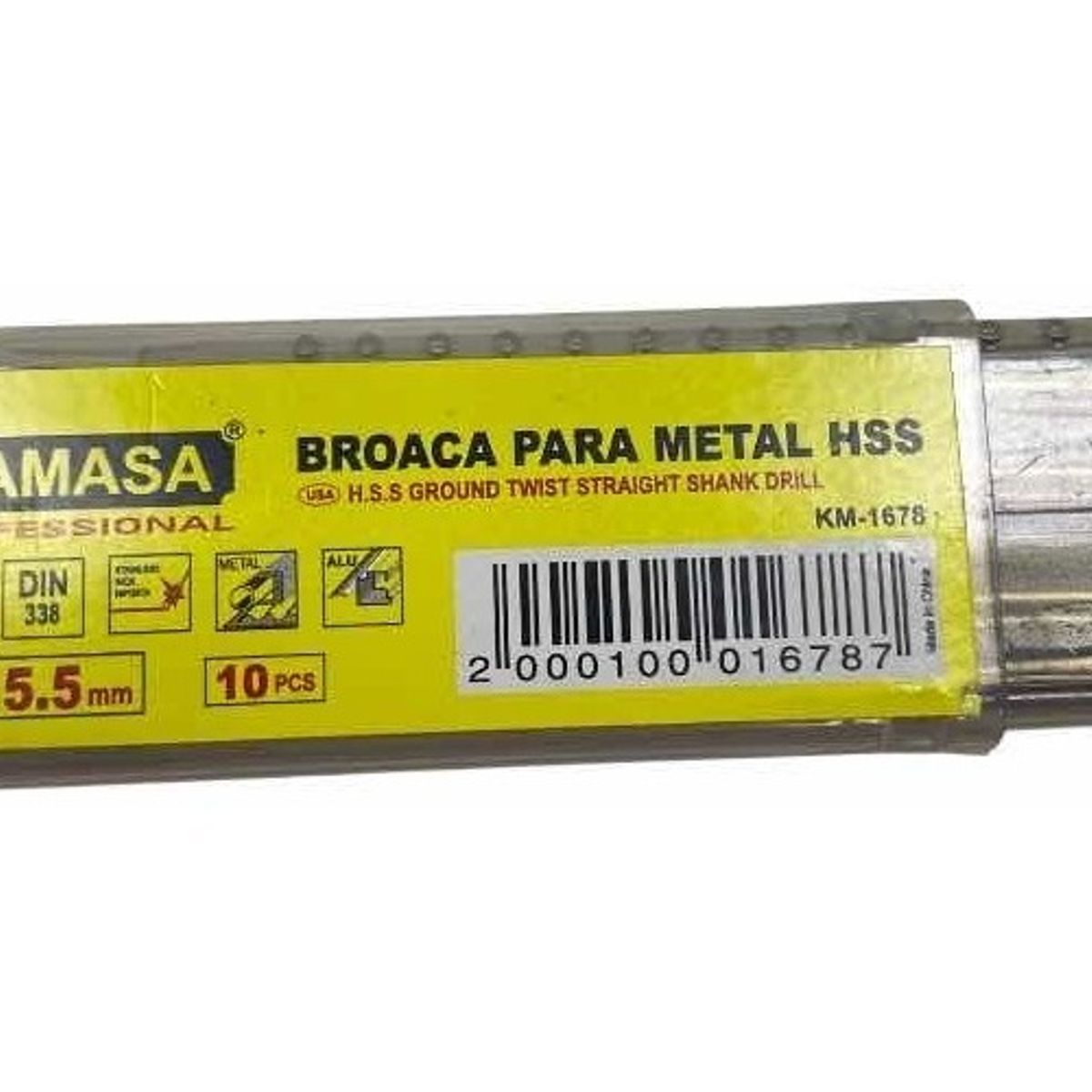 GENERICO - 10 Broca Para Fierro Hss 55mm