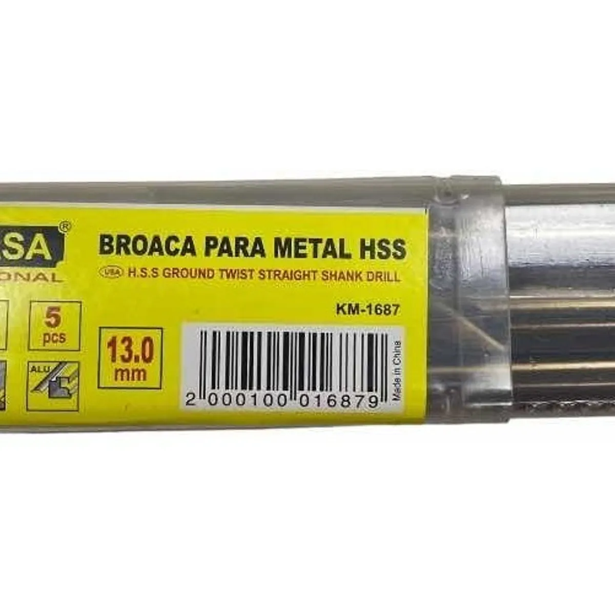 5 Broca Para Metal Hss 13mm, marca GENERICO - Foto 2