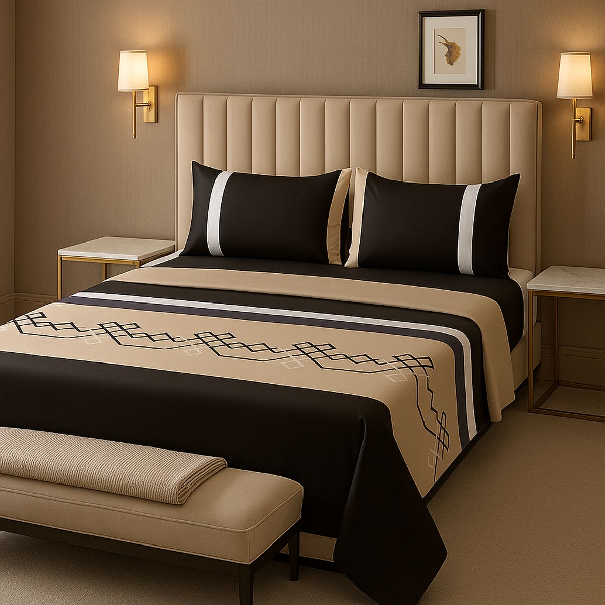 ARMONIA - estilo 763 sábanas clásicas 144 hilos 2 plazas