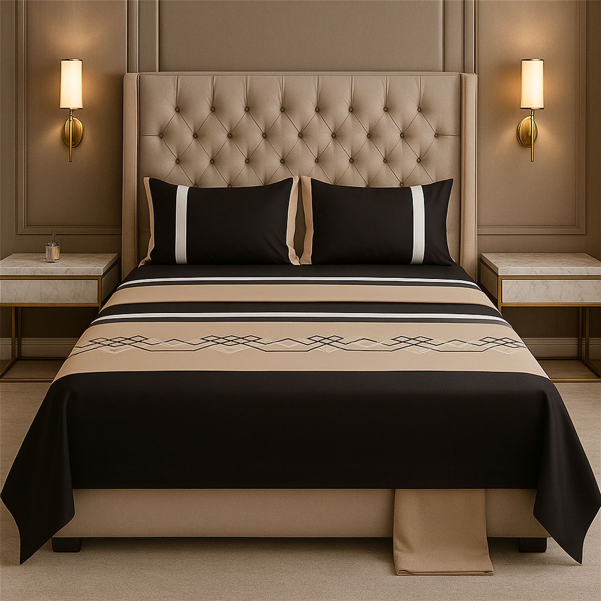 ARMONIA - estilo 763 sábanas clásicas 144 hilos 2 plazas