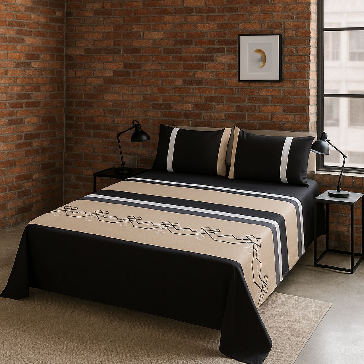 ARMONIA - tipo 768 sábanas 144 hilos 2 plazas clásicas