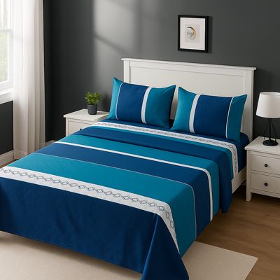 Imagen 1 del producto Sábanas 2 plazas modelo 762 clásicas 144 hilos