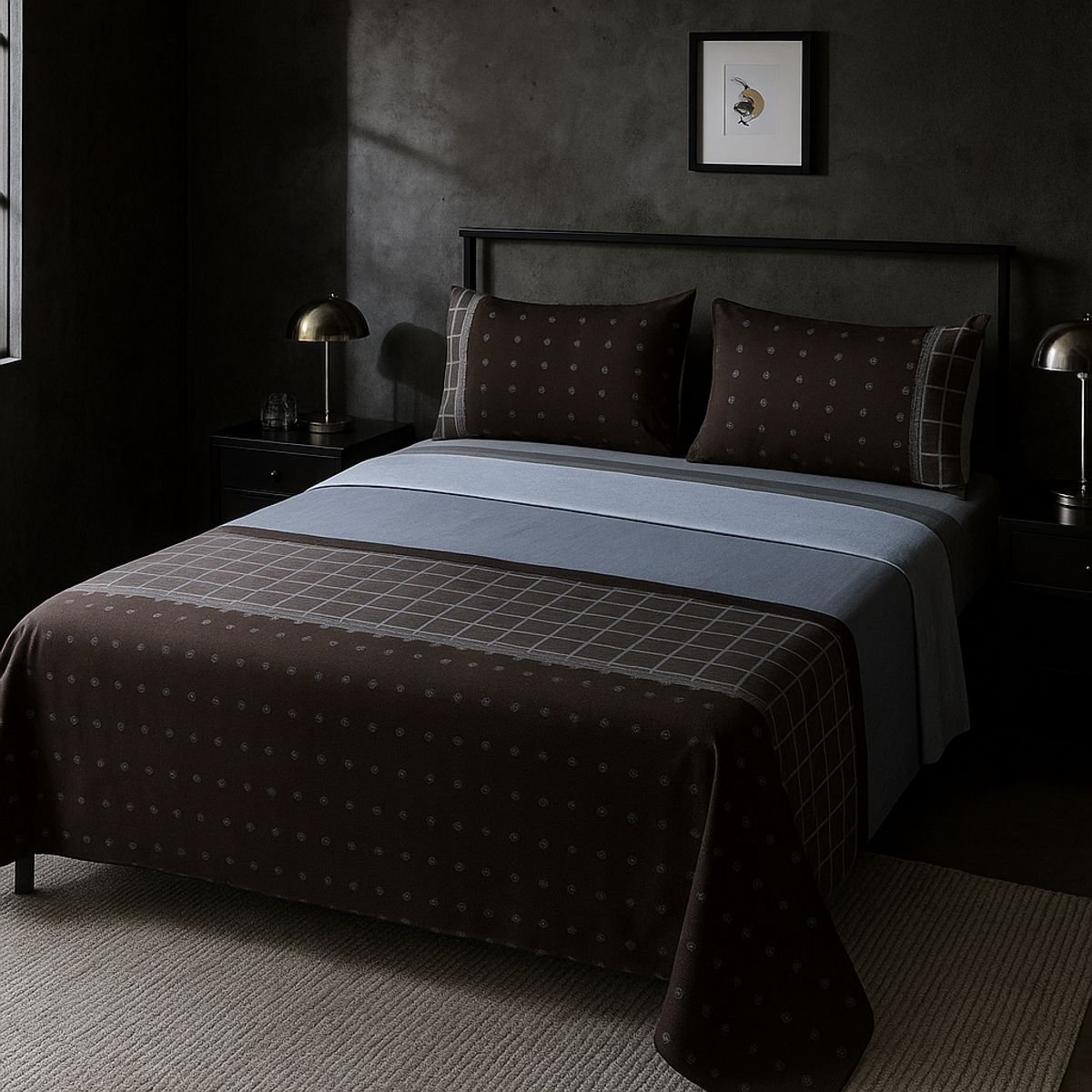 ARMONIA - Juego sábanas diseño 762 clásicas 2 plazas 144 hilos