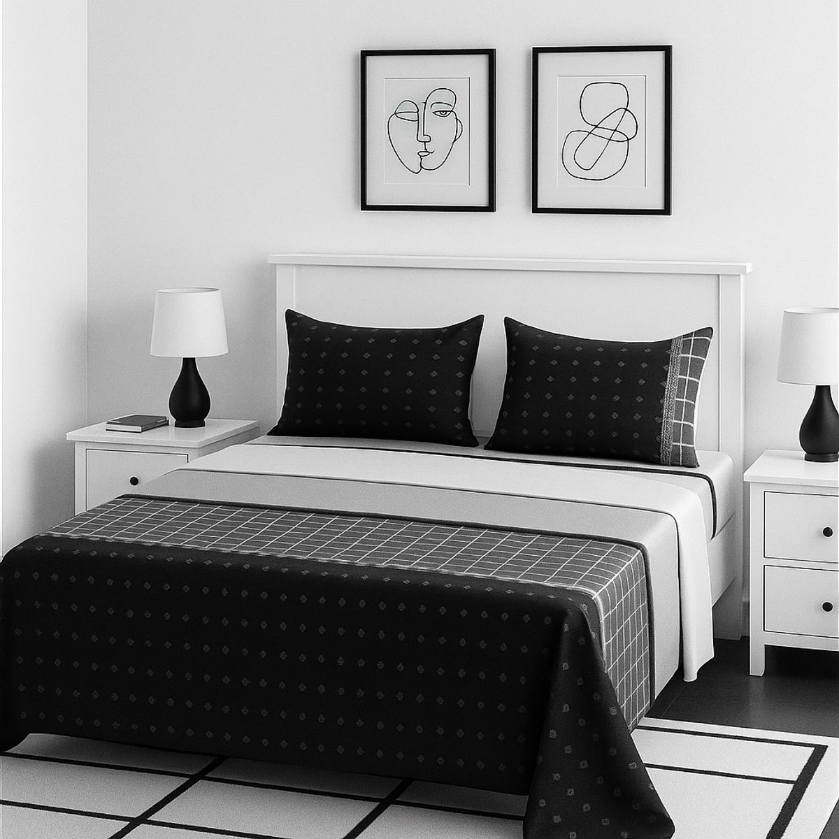 ARMONIA - Juego sábanas clásicas versión 762 144 hilos 2 plazas