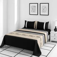 ARMONIA - Diseño 763 juego de sábanas 2 plazas clásicas 144 hilos