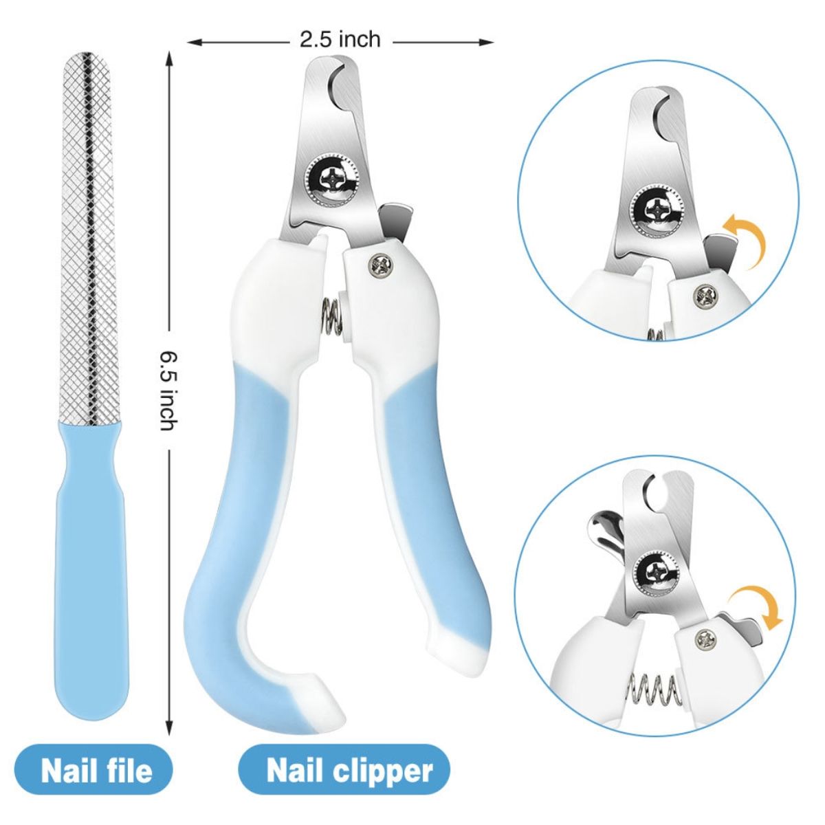 KINDA NICE - Set De Amoladora De Uñas Recargable Para Perro Gato Cortaúña