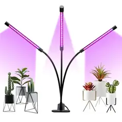 GENERICO - Triple Lámpara LED Para Plantas