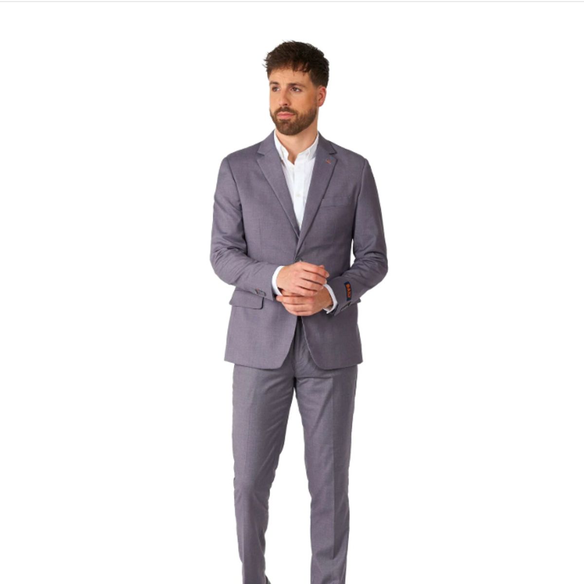 XPRESS RECHARGE - Traje Gris de dos piezas Slim Fit  Elegancia Moderna y Versátil