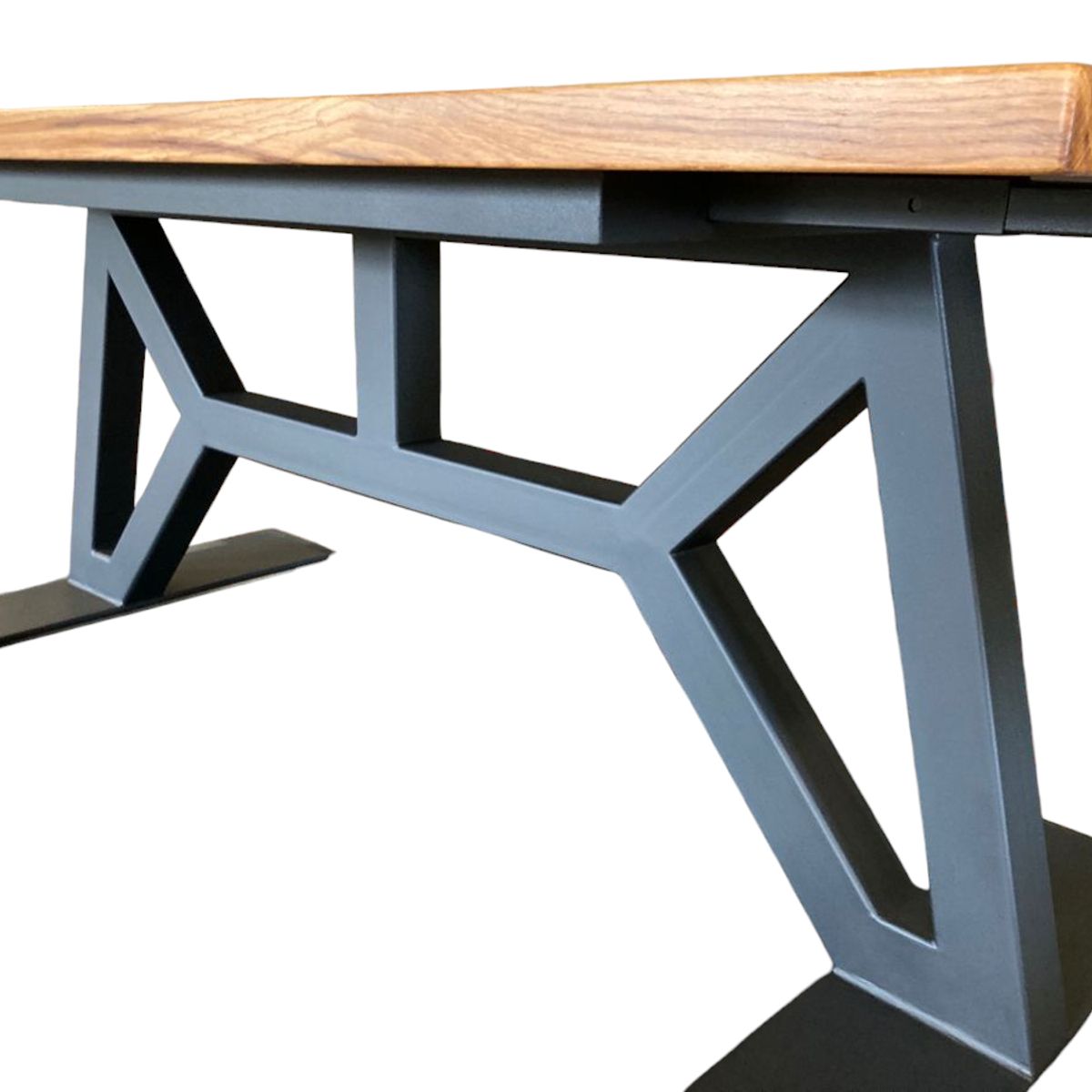 GENERICO - Mesa Comedor Estocolmo - Roble - 180 X 100 Negro