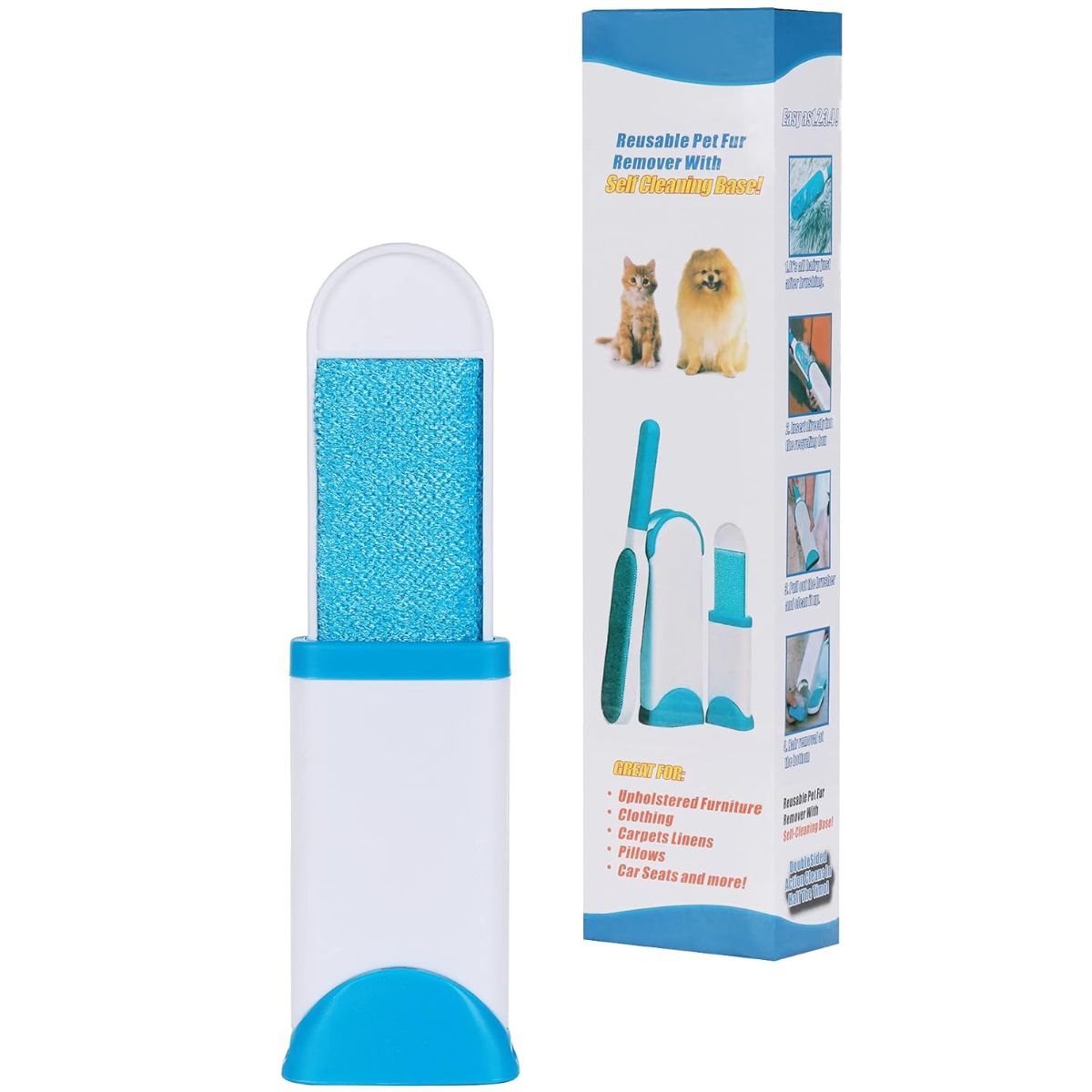 GENERICO - Cepillo Removedor de Pelusa + Base