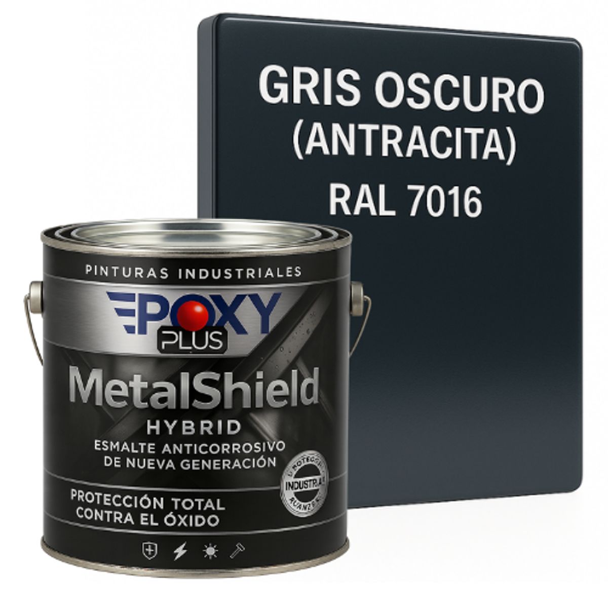 EPOXY - Pintura Anticorrosiva  MetalShield™ Hybrid - GALON - GRIS OSCURO