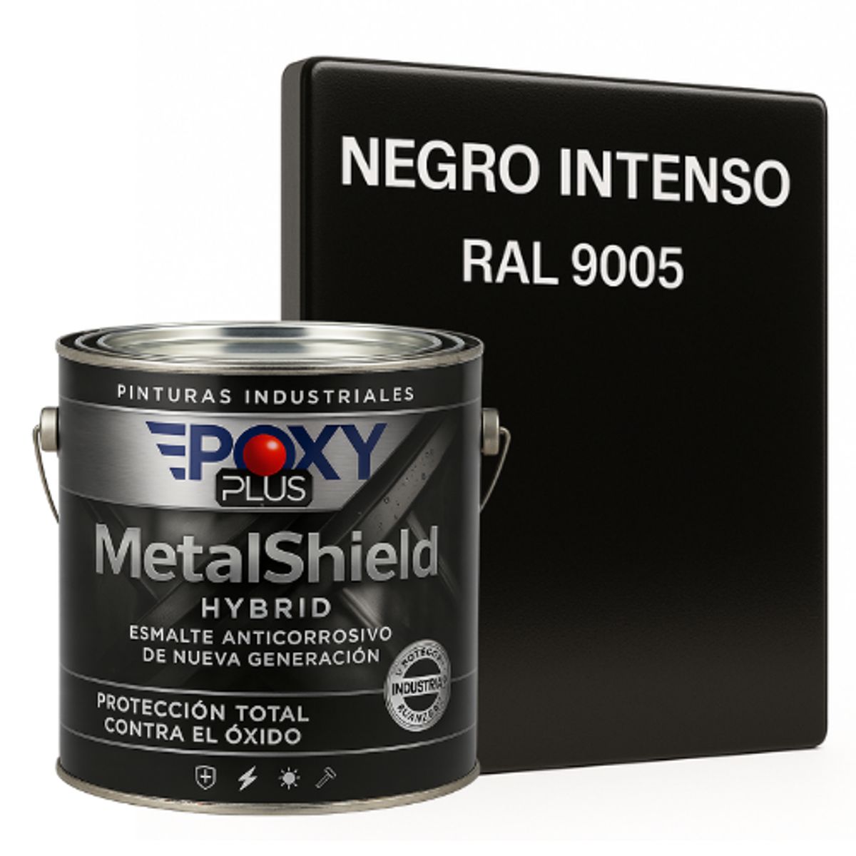 EPOXY - Pintura Anticorrosiva  MetalShield™ Hybrid - GALON - NEGRO INTENSO