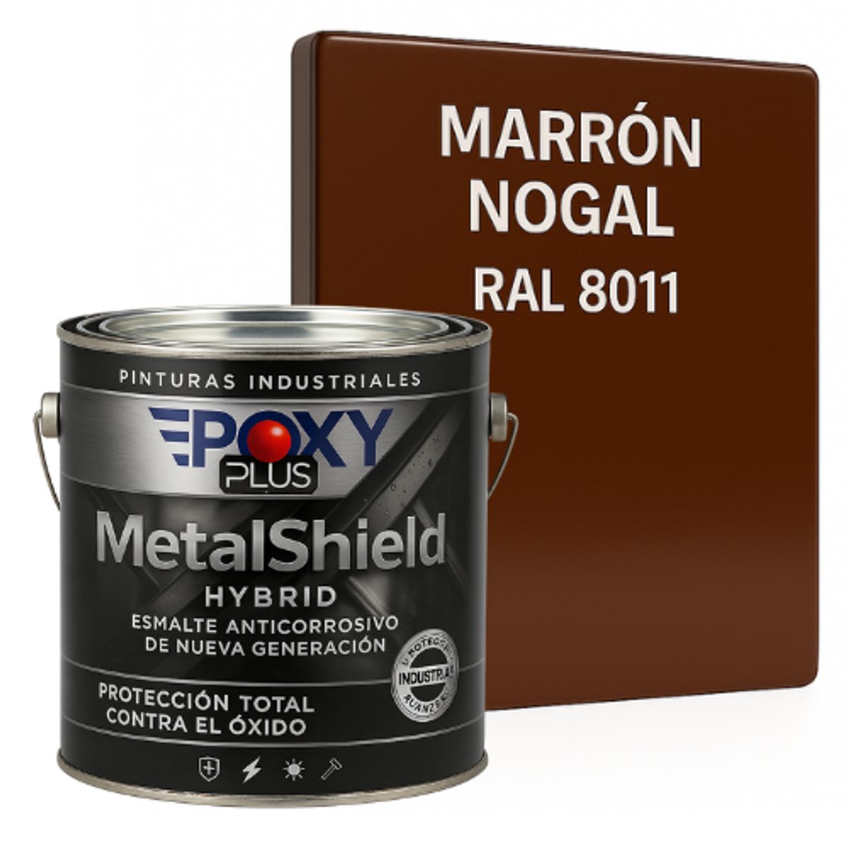 EPOXY - Pintura Anticorrosiva  MetalShield™ Hybrid - GALON - MARRON NOGAL