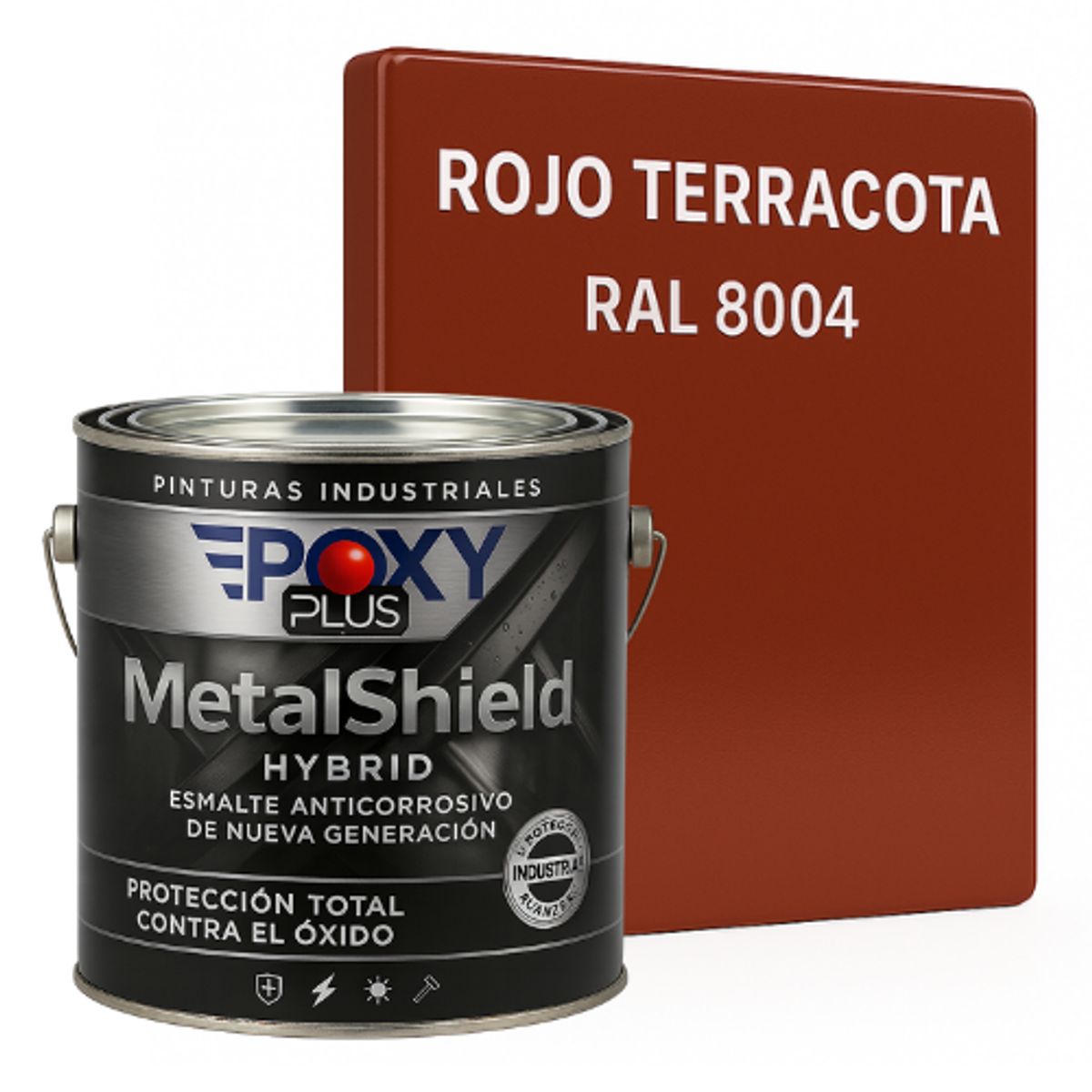 EPOXY - Pintura Anticorrosiva  MetalShield™ Hybrid - GALON - ROJO TERRACOTA