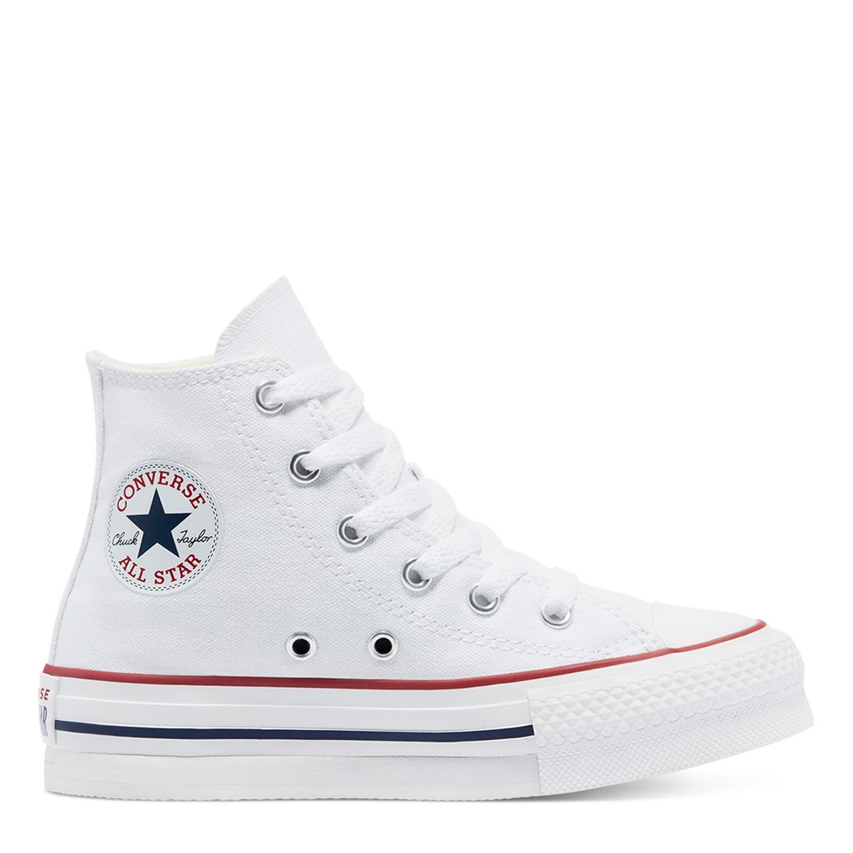 CONVERSE - Chuck Taylor Lift Zapatilla Urbana Niña Blanca