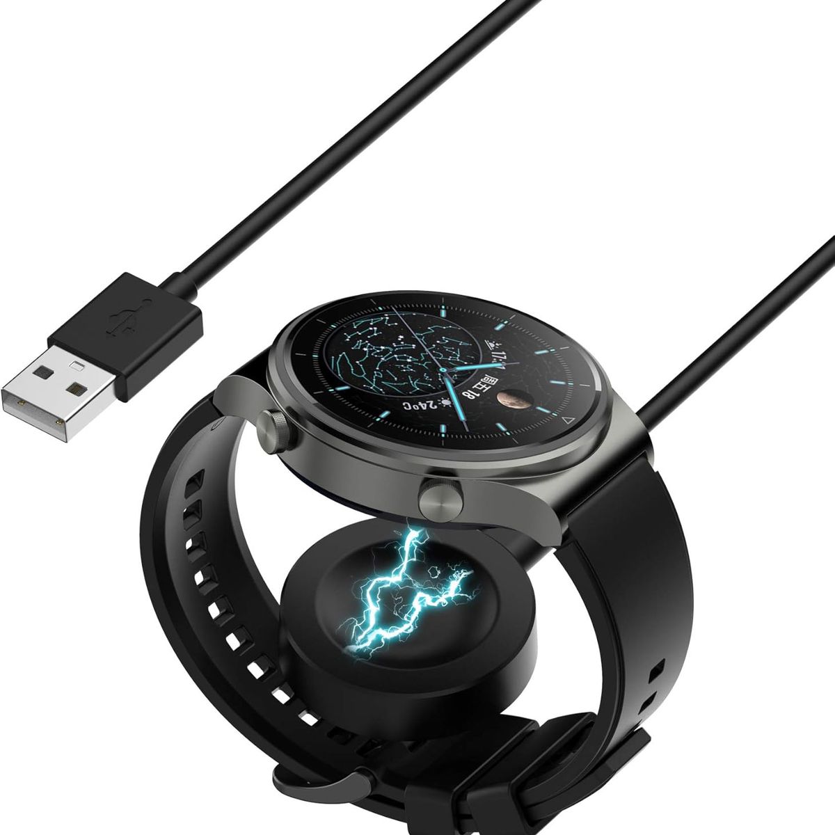 KUANGYE - Cargador + Cable Magnético Para Reloj Huawei Gt4 41mm 46mm