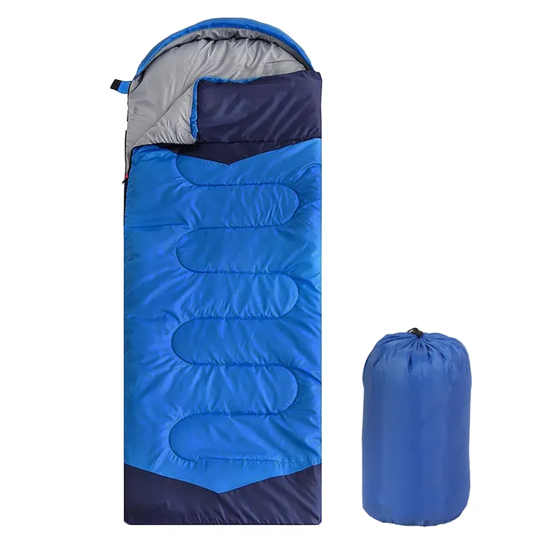 ELEMENT DESIGN - Saco De Dormir Impermeable Con Gorro 15℃-30℃ 1300g Azul