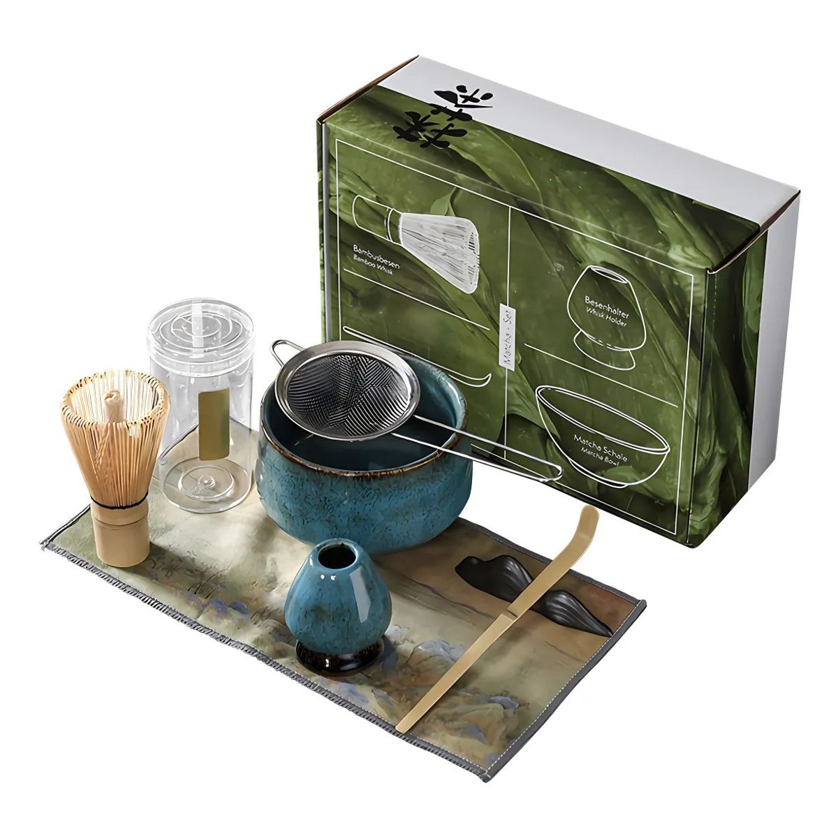 KUANGYE - Juego De Té Matcha Japonés Set De Batidor Tazón Herramientas