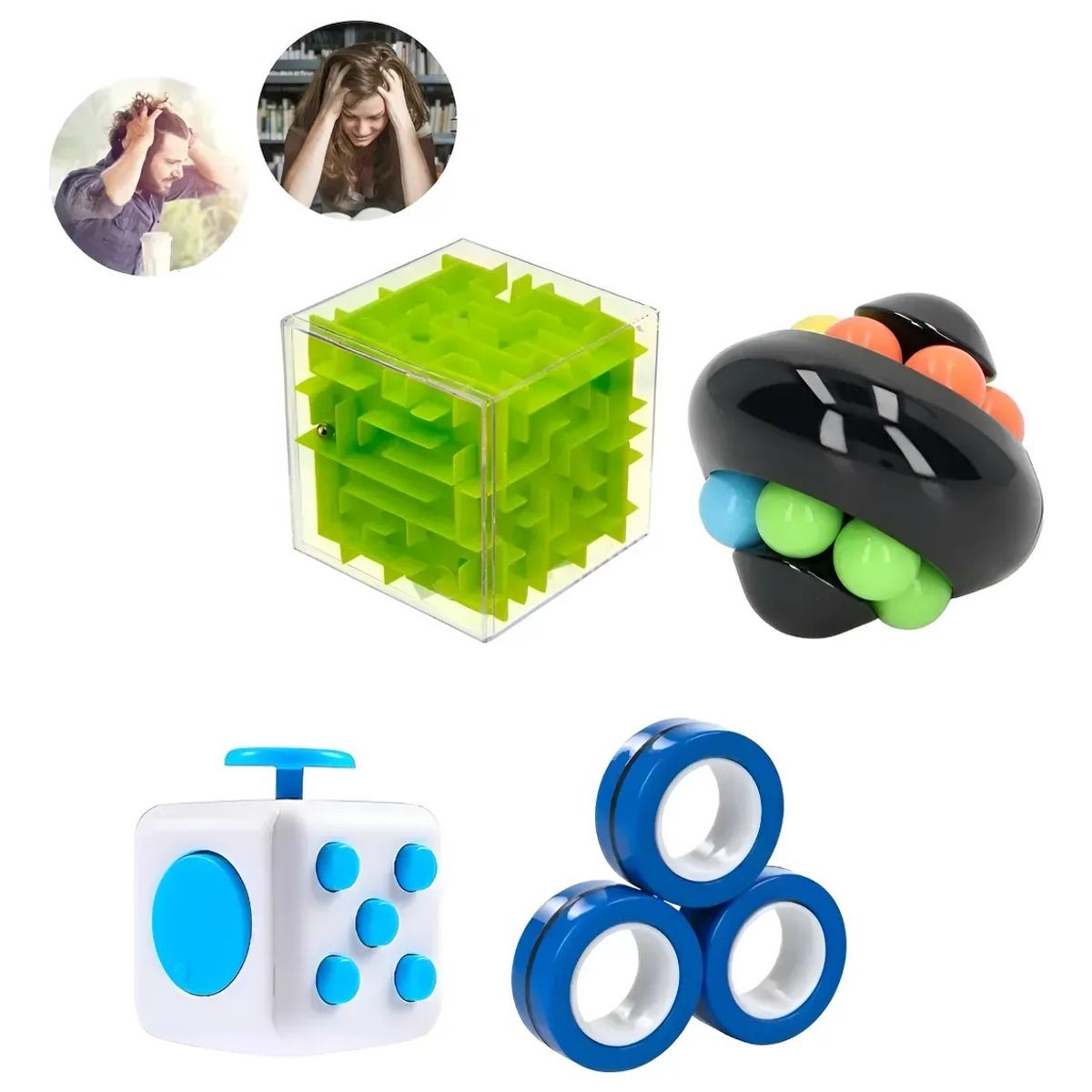 KUANGYE - Set Didáctico Sensorial Alivio De Ansiedad Autismo Tdah Tea
