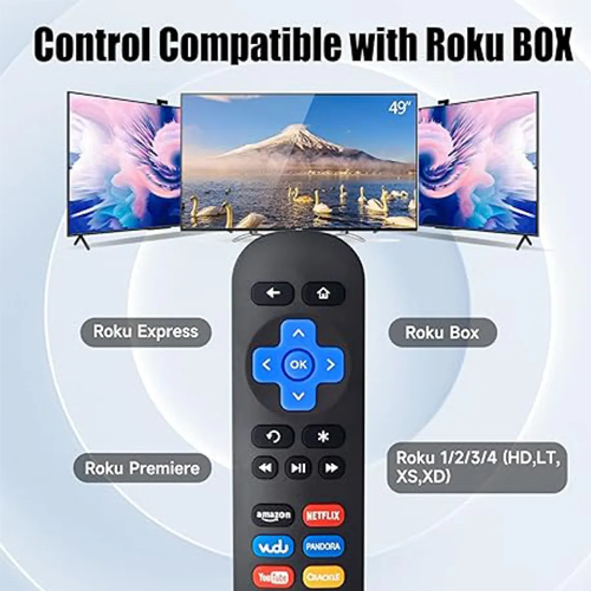 KINDA NICE - Control Remoto Compatible Con Roku Express Y Premiere