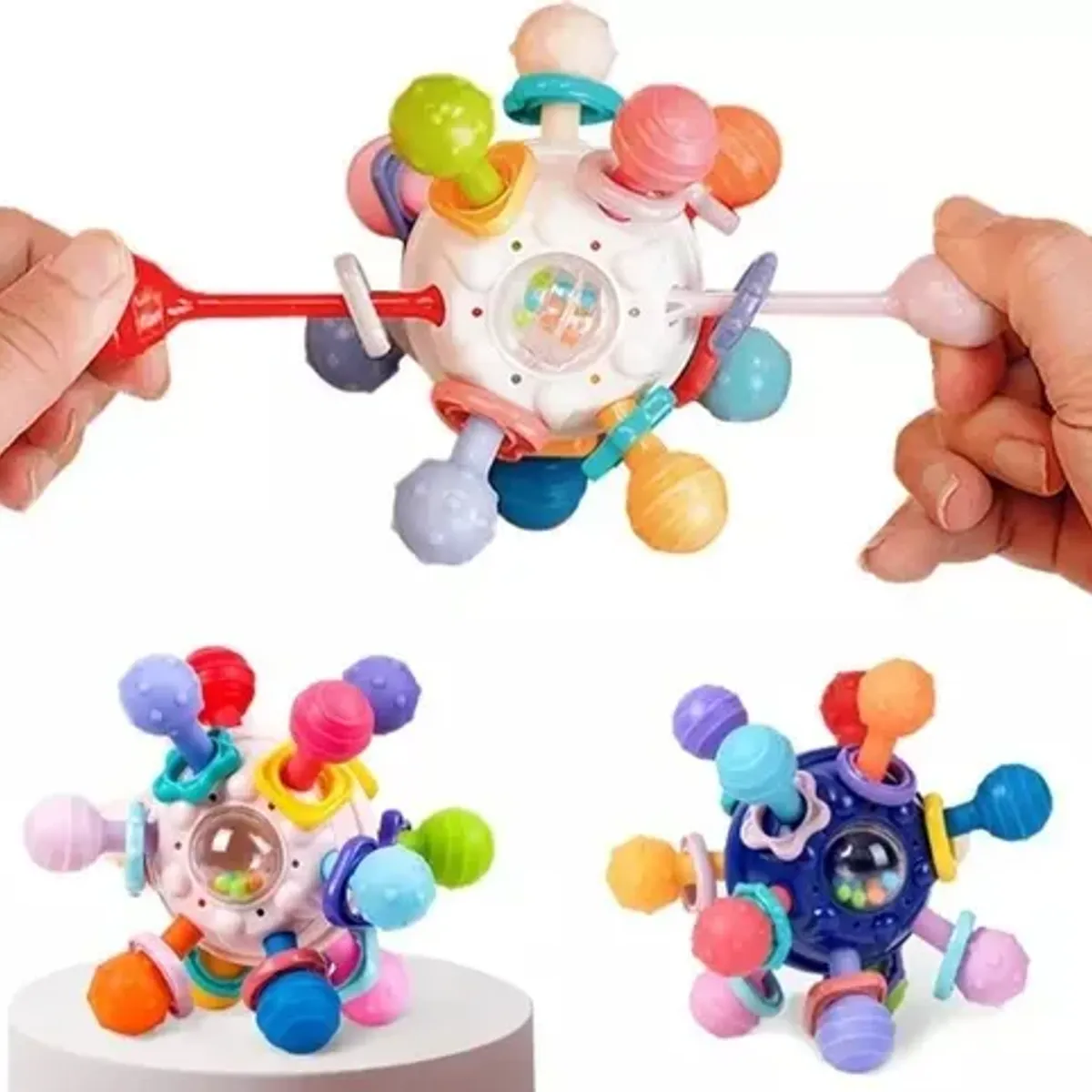 GENERICO - Juguetes Sensoriales Para Bebés Montessori 4 En 1 Pelota