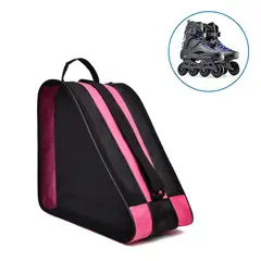 KINDA NICE - Mochila Bolso De Tres Niveles Para Organizar Patines Rosa