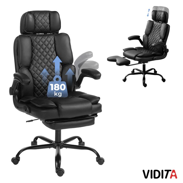 Silla Escritorio Ergonomica Hector Premium Super Acolchada Color Negro Negro