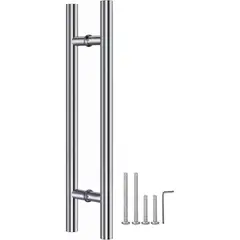 KUANGYE - Manillon Puerta Acero Inoxidable 50cm Toda Clase De Puerta Plateado