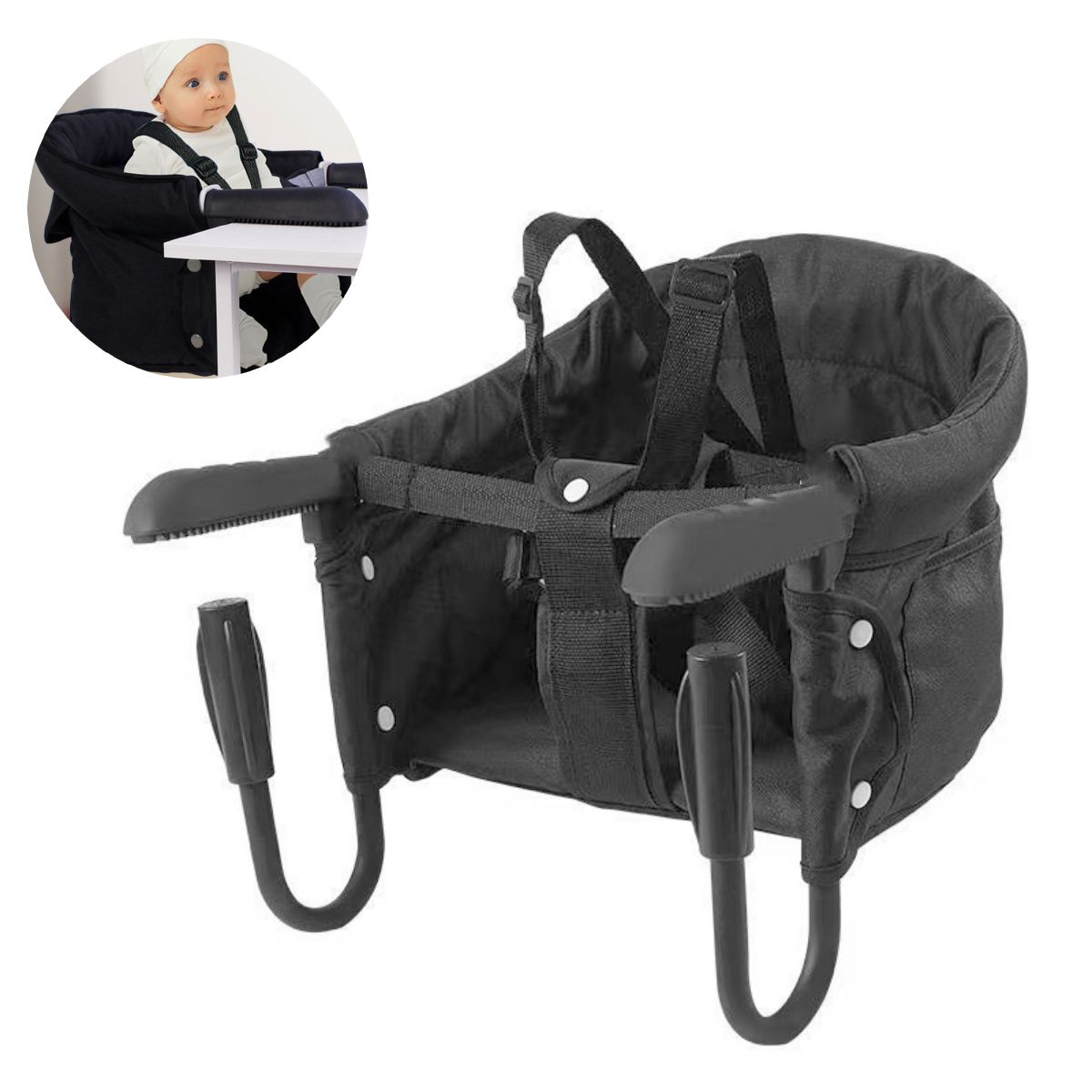 KINDA NICE - Silla De Comedor Para Bebés Con Cinturón De Seguridad