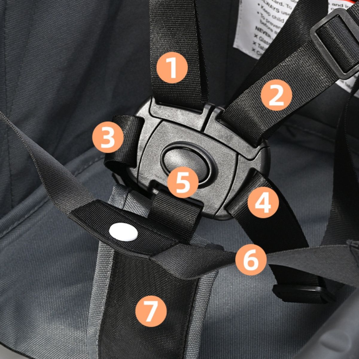 KINDA NICE - Silla De Comedor Para Bebés Con Cinturón De Seguridad