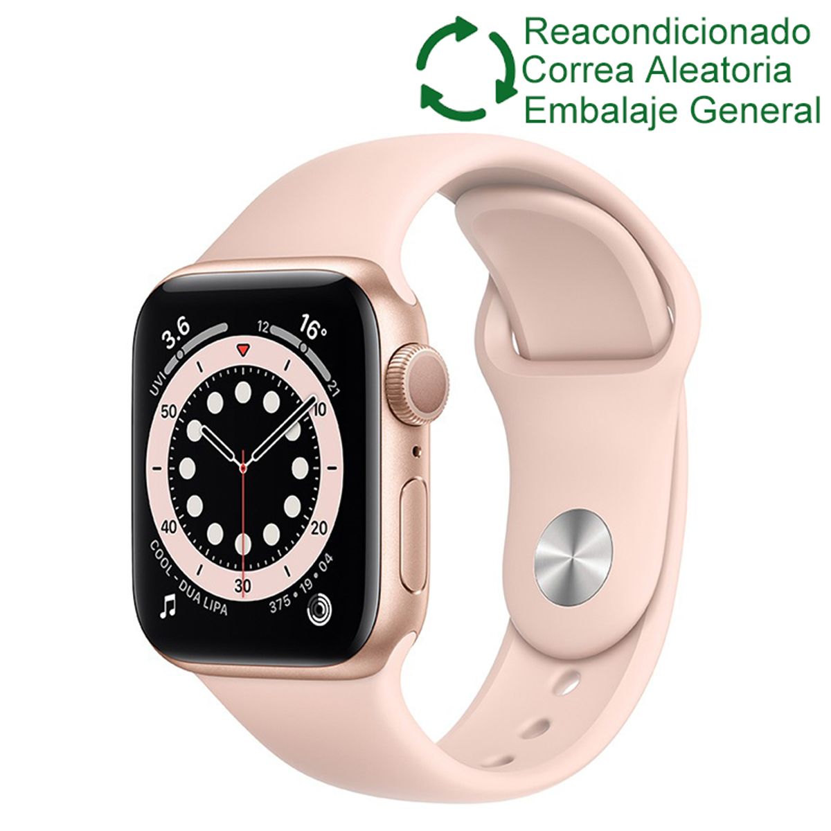 APPLE - Apple watch series 6 40mm GPS - Rosa Reacondicionado(Semi Nuevo)