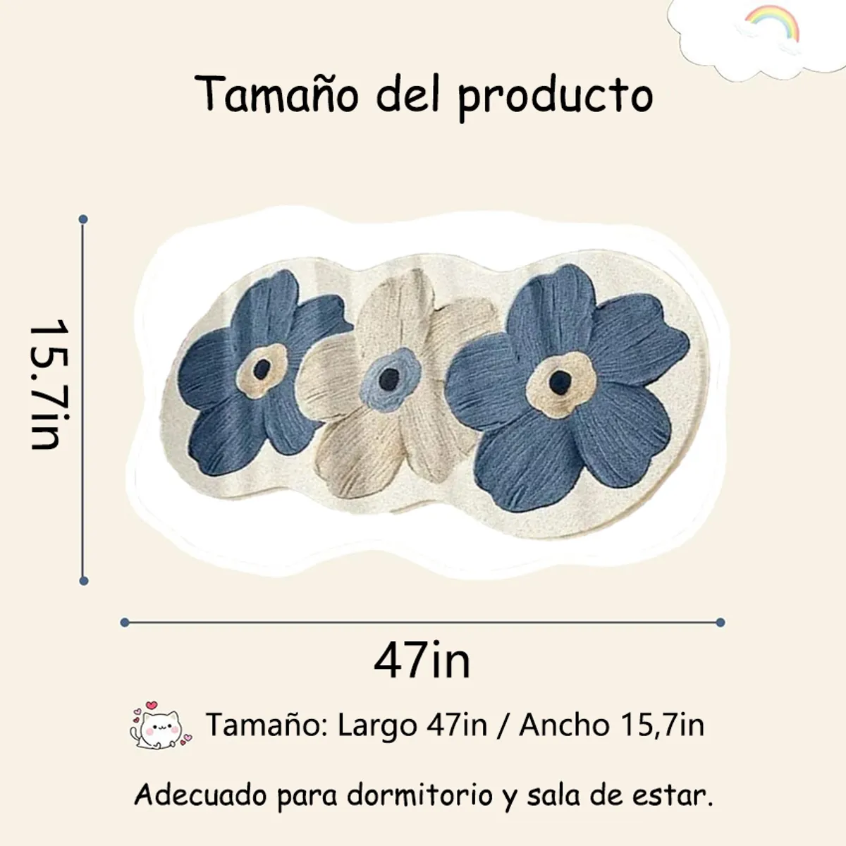 TNAKIEX - Alfombra Decorativa Genérica 40x120 Cm Diseño Moderno