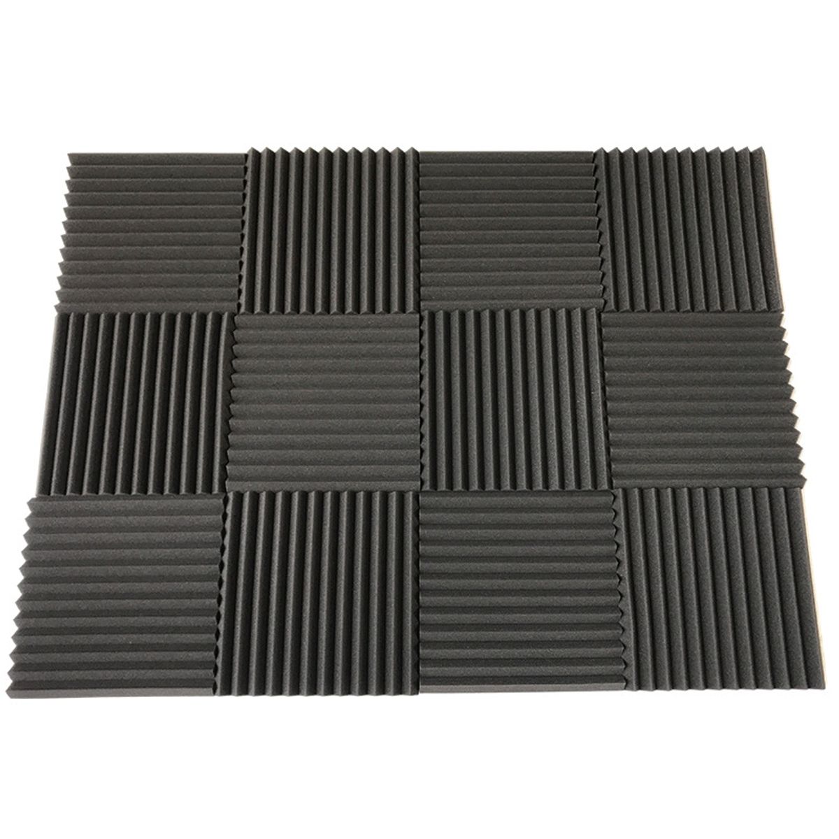 KINDA NICE - Pack 12u Espuma Acústica Aislante Alta Calidad 30x30x25 Cms