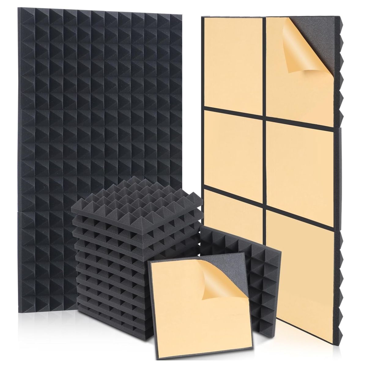 KINDA NICE - Reducción De Ruido De Absorción De Sonido De Algodón 24 Piez