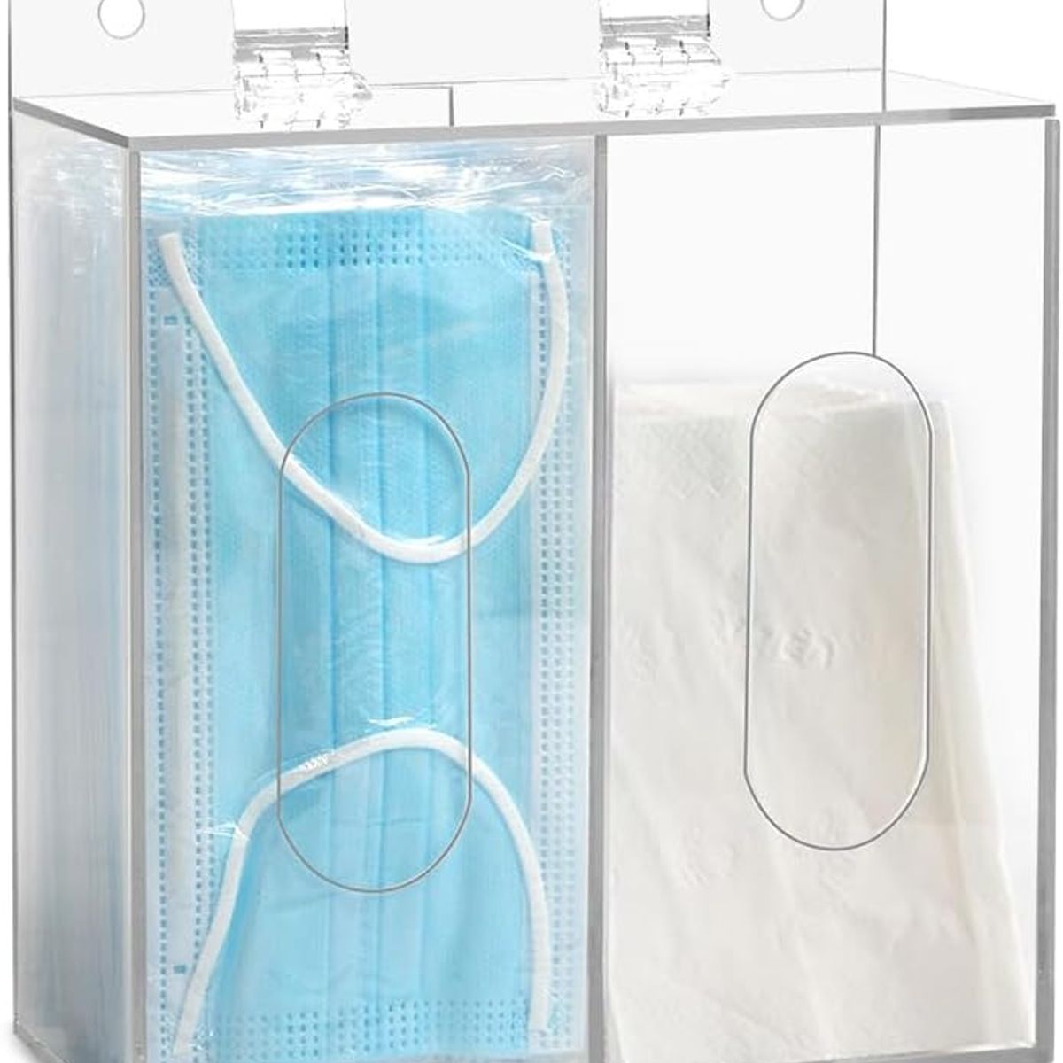 KUANGYE - Dispensador De Guantes De Acrílico Doble