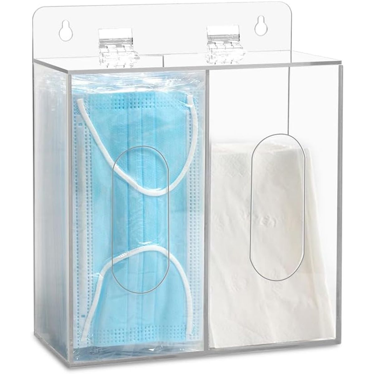 KUANGYE - Dispensador De Guantes De Acrílico Doble