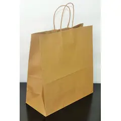 SMART BAGS - 25 Bolsas Papel Kraft Color Cafe Grande Delivery 45x48x15 Kraf