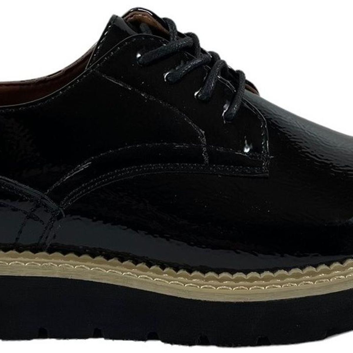 VIA UNO - Zapato Charol Negro Mujer Via Uno Modelo 12085501