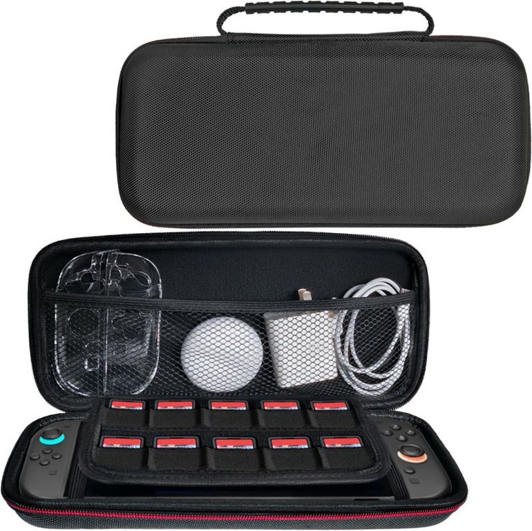 KUANGYE Estuche Protector Lámina Mica Para Nintendo Switch 2 Negro