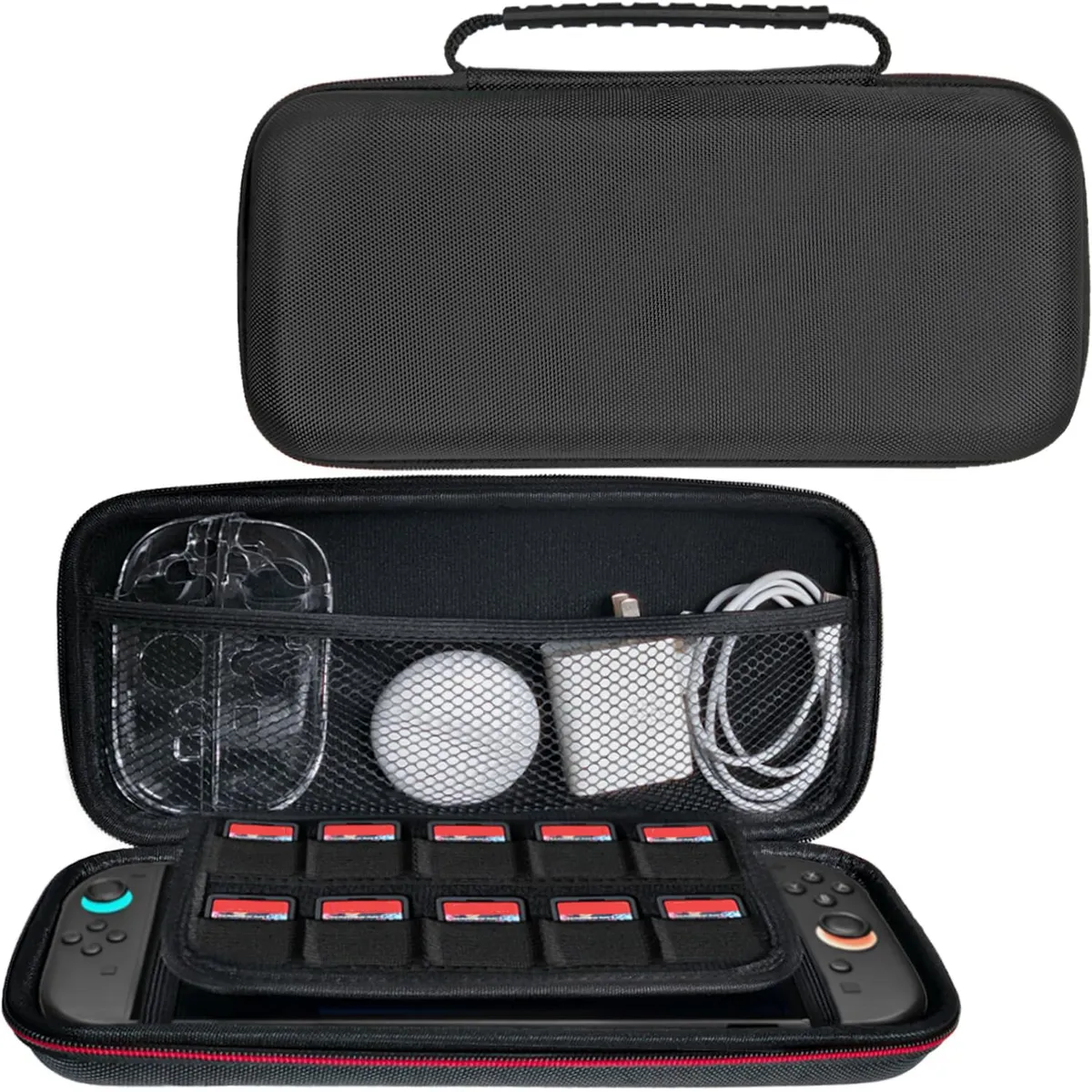 KUANGYE - Estuche Protector Lámina Mica Para Nintendo Switch 2 Negro