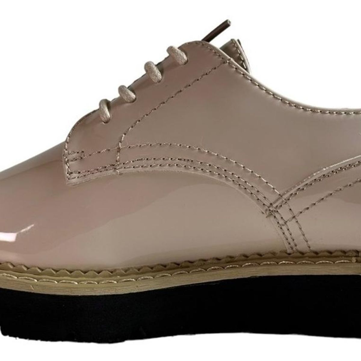 VIA UNO - Zapato Charol Beige Mujer Via Uno Modelo 12085501
