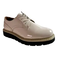 VIA UNO - Zapato Charol Beige Mujer Modelo 12085501